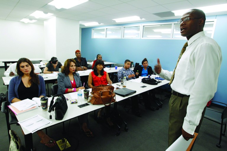 The D.C. Department of Employment Services holds a Project Empowerment workshop. The agency may be letting ineligible residents receive unemployment benefits, the District's inspector general found. (File photo)