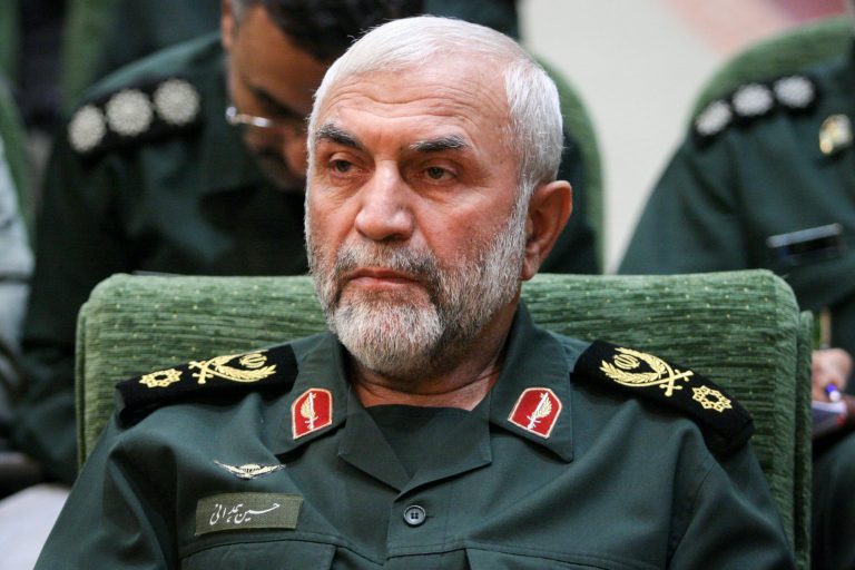 Top general of Iran's elite Islamic Revolutionary Guards, Hossein Hamedani was killed by the Islamic State in Syria Friday. (AP Photo/Tasnim News Agency, Hamed Malekpour)