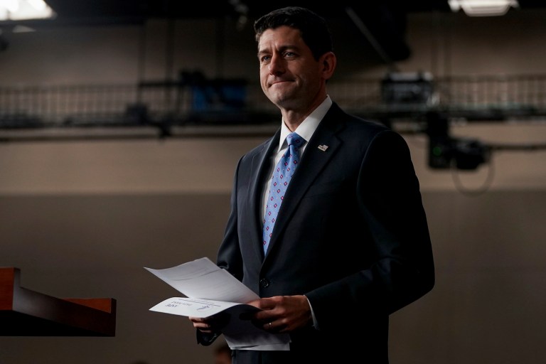 Ryan said it's up to Montana voters whether to elect Gianforte in today's special election. (AP Photo/Andrew Harnik)