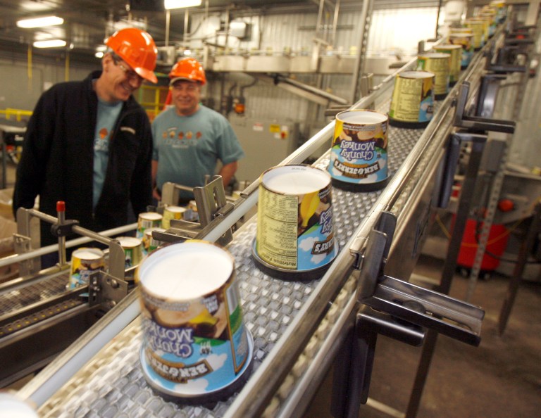 A Ben & Jerry's statement opposing GMOs includes the qualification 