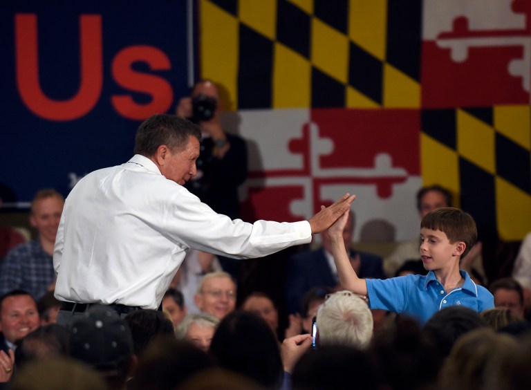Polling is limited, but it suggests John Kasich is winning D.C.'s Maryland suburbs. (AP Photo/Susan Walsh, File)