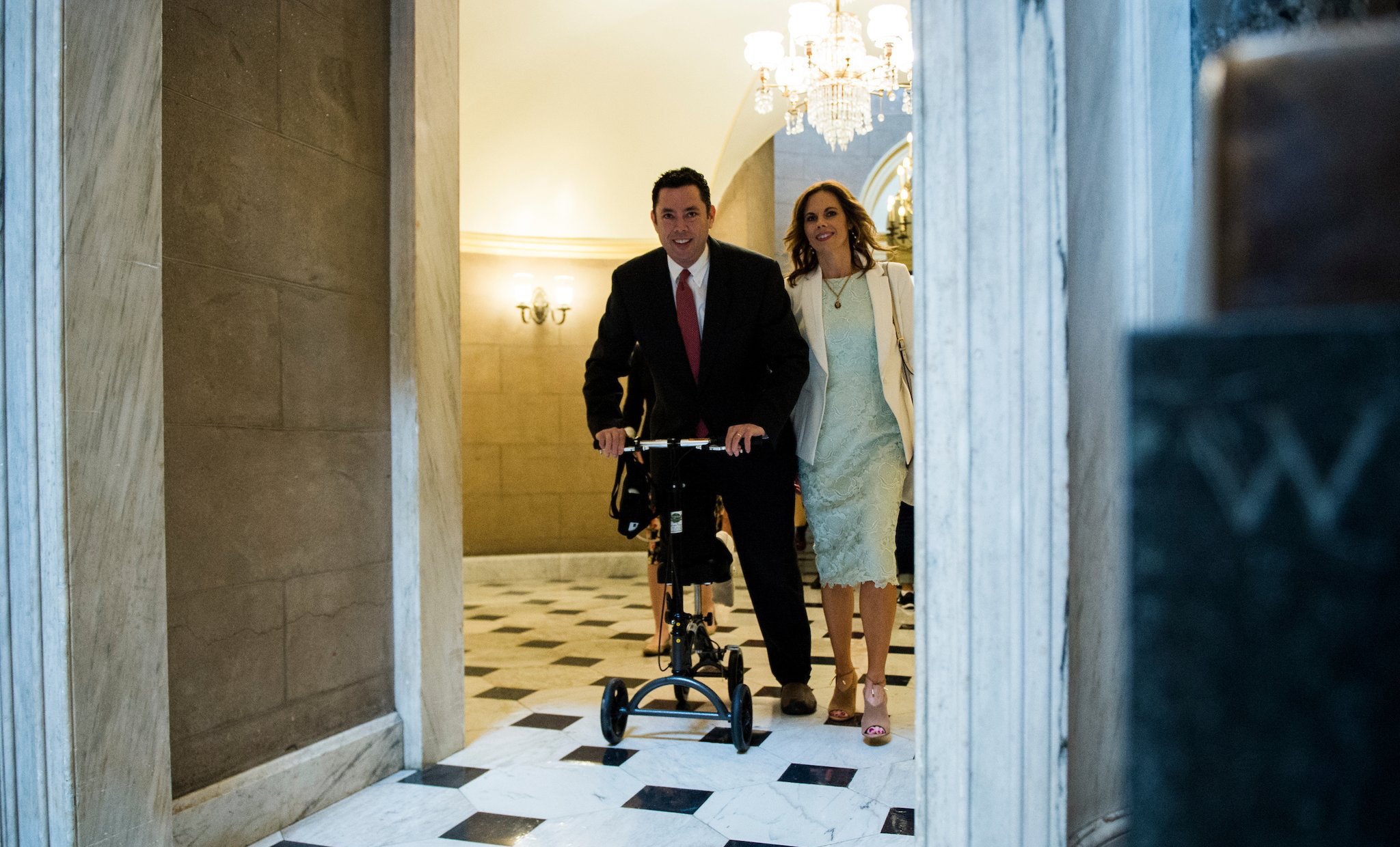 Rep. Chaffetz, fresh off foot surgery, shows up to Capitol on scooter for healthcare vote