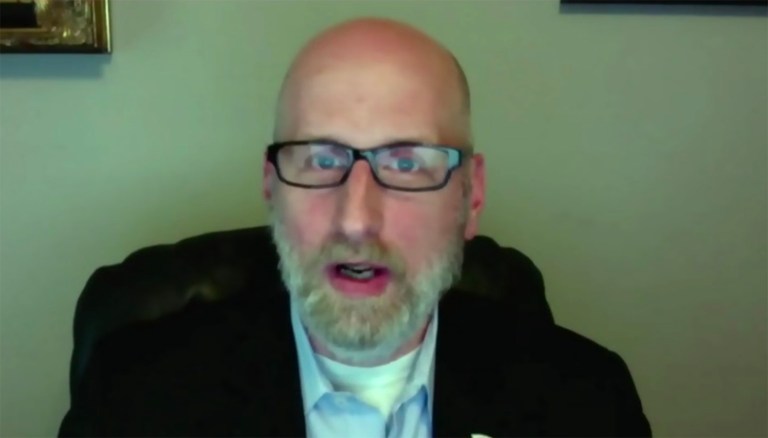 A Politico reporter on Tuesday badly misrepresented an anecdote about conservative commentator David French, pictured above, and his marriage. (Screen shot)