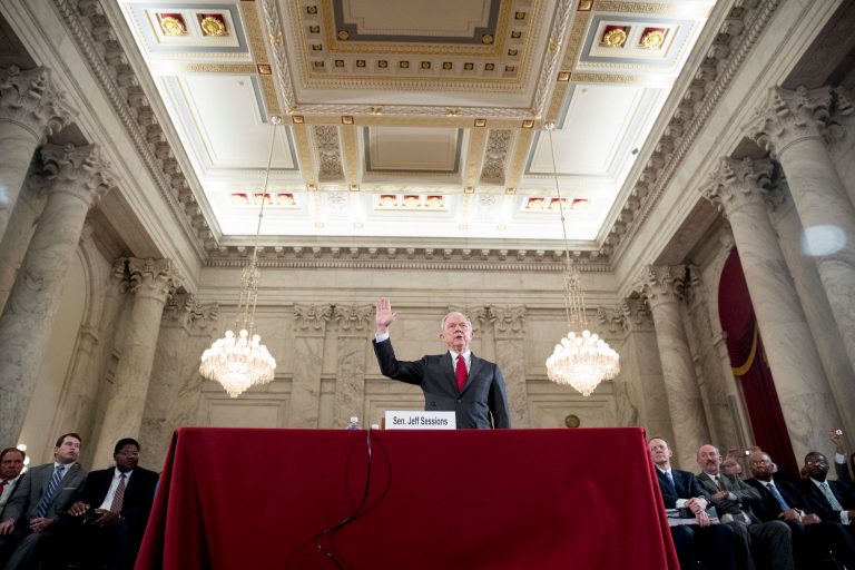 Presidents are entitled to choose their cabinet members, and Trump is entitled to fire Attorney General Jeff Sessions if he chooses. But the president's focus on this is inconsistent with his protestations that Russia is a red herring. (AP Photo/Andrew Harnik)