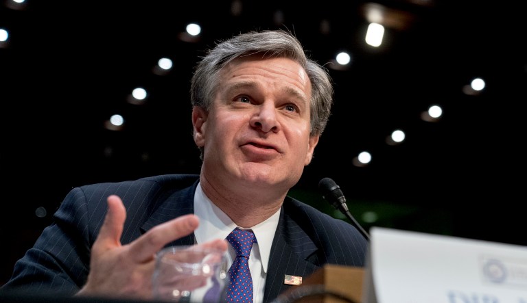 Christopher Wray told Sen. Marco Rubio, R-Fla., that Chinese 