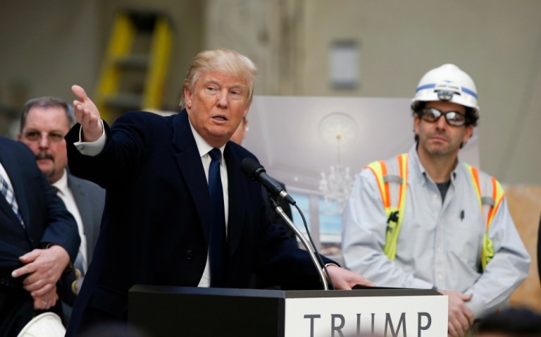 Sitting down at Jones Day law firm on Capitol Hill, Donald Trump met with many of his supporters in Congress, along with a handful of non-supporters. (AP Photo)