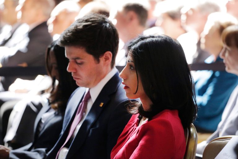 Huma Abedin and Cheryl Mills, two of Clinton's top aides, used government-issued Blackberry phones, court documents filed in the Judicial Watch case show. (AP Photo)Â 