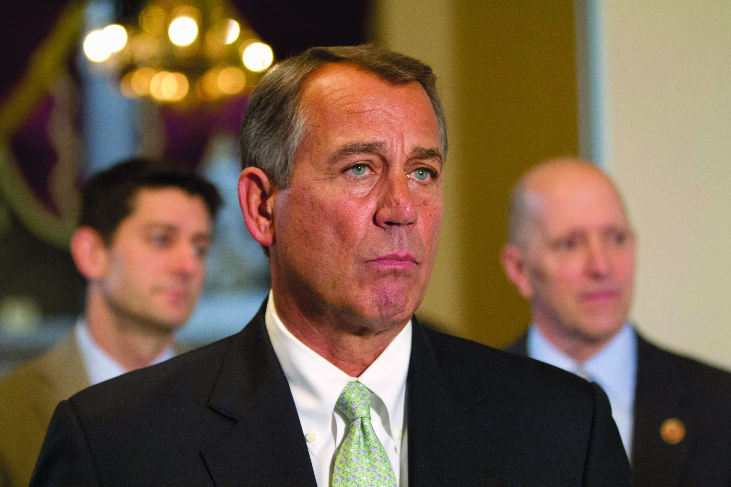 John Boehner steadies GOP team, reframes deficit debate