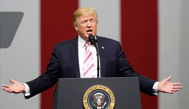 President Trump attacked Sen. John McCain, R-Ariz., on multiple fronts early Saturday morning over McCain's opposition to the latest Obamacare repeal effort. (AP Photo/Brynn Anderson)