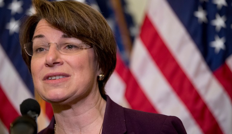 "We may not have much choice on that but we have choice on something else. That is that you can expel a senator once they are in with two-thirds of the vote after the ethics committee does an investigation," Klobuchar said.
