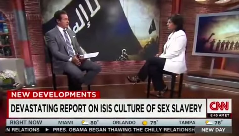 Islamic State soldiers capture and rape girls as young as 12 years old, the New York Times report said. (CNN/Screenshot)