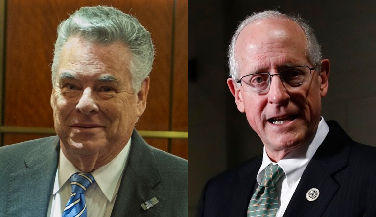 Peter King of New York and Mike Conaway of Texas believe the House Intelligence Committee has seen enough to draws its conclusion. (AP Photo/Cliff Owen)