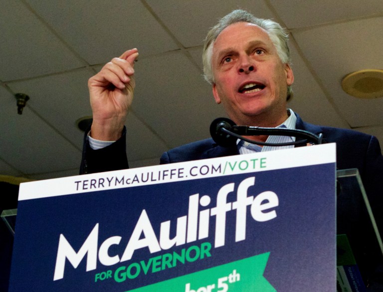 Labor leaders are doing extensive get-out-the-vote work on behalf of Terry McAuliffe, Virginia's Democratic gubernatorial candidate, in addition to bringing money to the campaign. (AP Photo/Molly Riley)