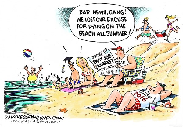 Editorial cartoon: Beach bummer
