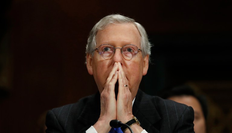 Senate Majority Leader Mitch McConnell, R-Ky., hasn't officially scheduled a vote on the Tax Cuts and Jobs Act, which the Senate Finance Committee approved earlier this month. But a vote is planned for next week, a top GOP aide told the Washington Examiner. (AP Photo/Carolyn Kaster)