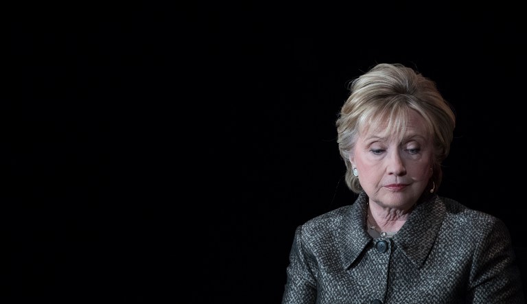 Republicans from congressional committees conducting probes into her private email server say they have found written proof that former presidential candidate Hillary Clinton broke the law. (AP Photo/Mary Altaffer)