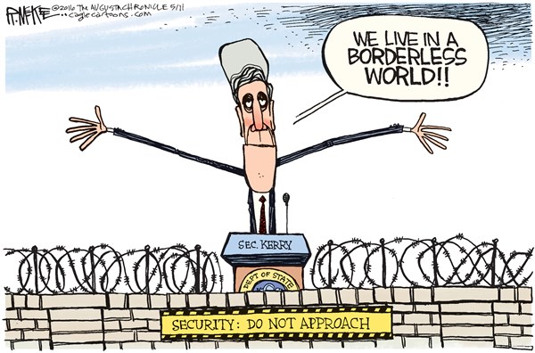 Editorial cartoon: A ‘borderless’ world
