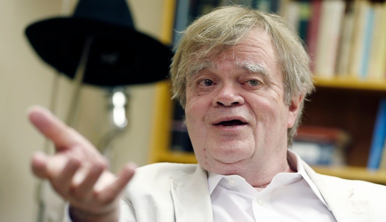 In a since-deleted Facebook post on Wednesday night, author and radio host Garrison Keillor said he may have to leave the United States in order to walk around in public without feeling uncomfortable. Keillor was accused of sexual misconduct and was fired by Minnesota Public Radio on Wednesday. (AP Photo/Jim Mone, File)