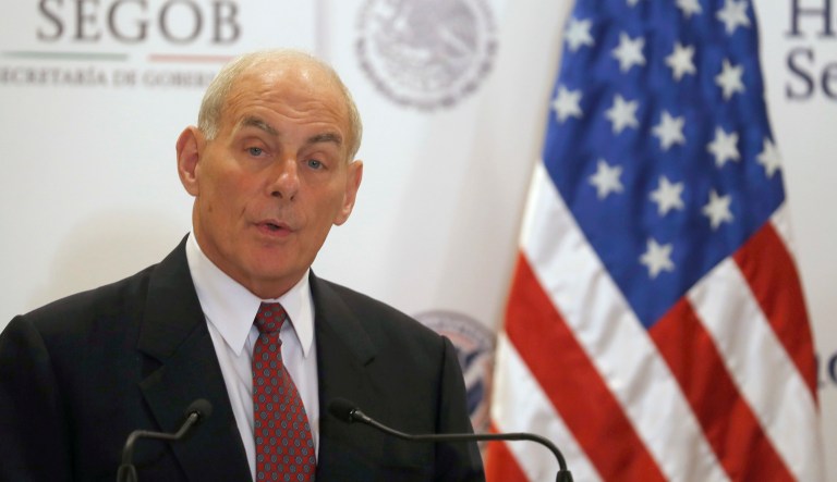 As DHS secretary, Kelly installed a strict immigration enforcement strategy and illegal immigration has dramatically fallen in the first six months of the Trump administration. (AP Photo/Eduardo Verdugo)