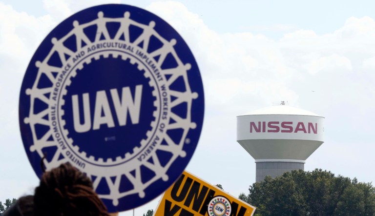 This summer, workers at a Nissan plant in Mississippi voted against UAW representation by a nearly 2-to-1 ratio. Millions of dollars were spent courting workers who clearly want no relationship with them. (AP Photo/Rogelio V. Solis)
