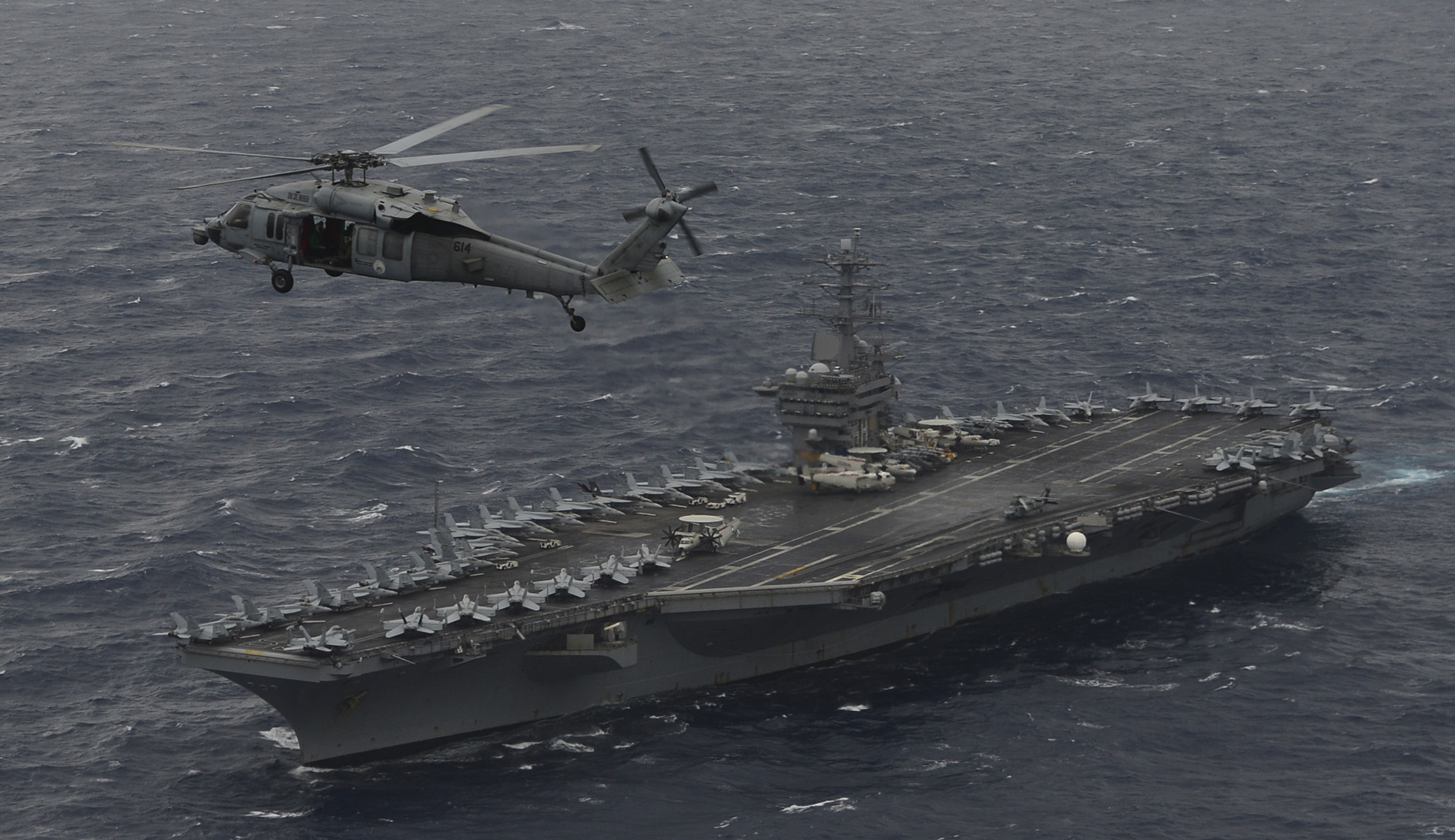3rd US aircraft carrier heads toward Asia on previously planned transit