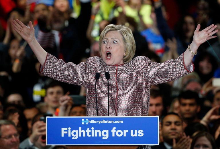 Hillary Clinton could lose every single remaining state and still beat Bernie Sanders, due to the proportional allocation of delegates in the Democratic primary. (AP Photo/Kathy Willens)