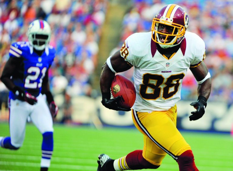 Gary Wiepert/AP
Washington Redskins wide receiver Pierre Garcon's status for Sunday against the Philadelphia Eagles is still questionable because of his lingering foot pain.