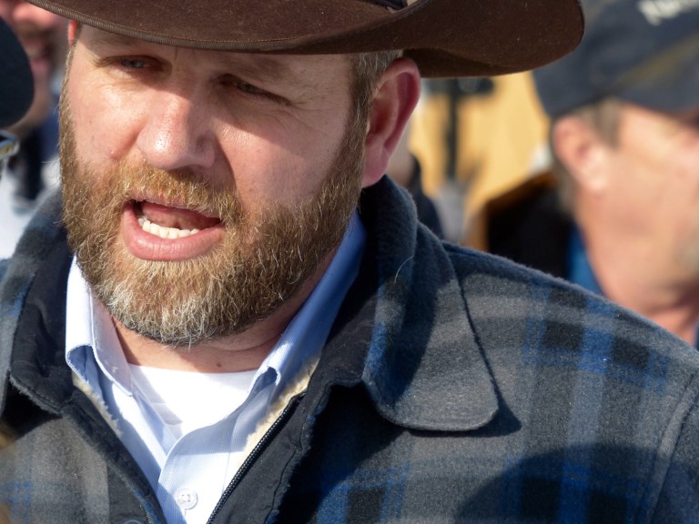 Ammon Bundy, the son of Nevada rancher Cliven Bundy, said that he and two of his brothers were among a group of dozens of people occupying the headquarters of the Malheur National Wildlife Refuge. (Les Zaitz/The Oregonian via AP)
