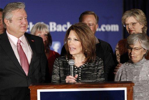 Blasting Obamacare, Michele Bachmann steps aside