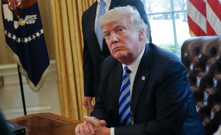 President Trump is setting the stage for the coming debate on the GOP Senate healthcare bill. (AP Photo/Pablo Martinez Monsivais, File)