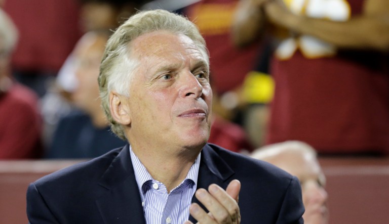 McAuliffe's presidential dreams depend on Lt. Gov. Ralph Northam winning the Virginia gubernatorial election. (AP Photo/Mark Tenally)