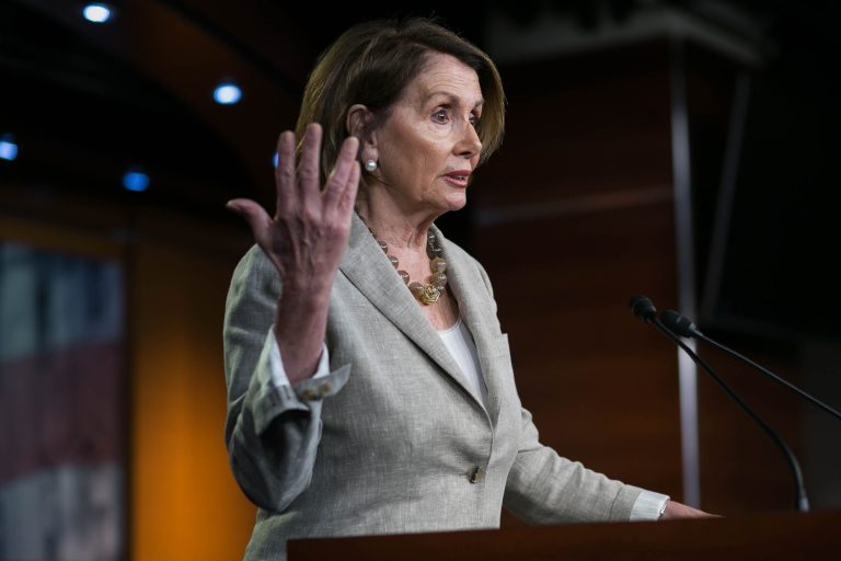 House Minority Speaker Nancy Pelosi, D-Calif., speaks at her weekly press briefing on Capitol Hill, Thursday, June 11, 2015. (Graeme Jennings/Examiner)