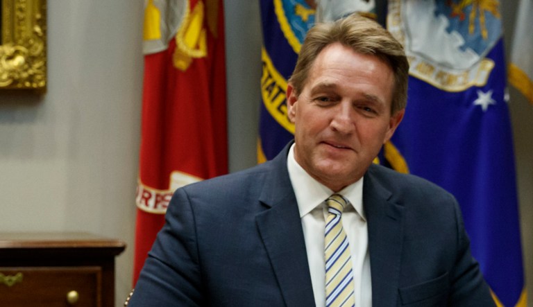 Sen. Jeff Flake, R-Ariz., plans to chastise Trump in his Senate floor speech for calling the free press the enemy of the people, 
