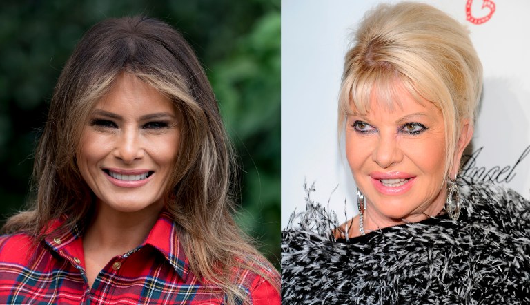 First lady Melania Trump fired back at President Trump's first wife, Ivana, after the latter claimed she was 