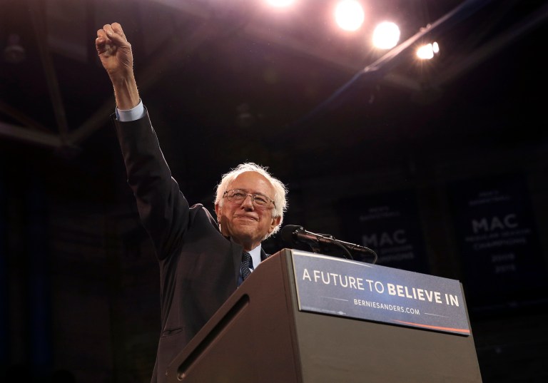 According to a new poll, Democratic presidential candidate Sen. Bernie Sanders is the most liked presidential candidate from either party. (AP Photo/Mel Evans)