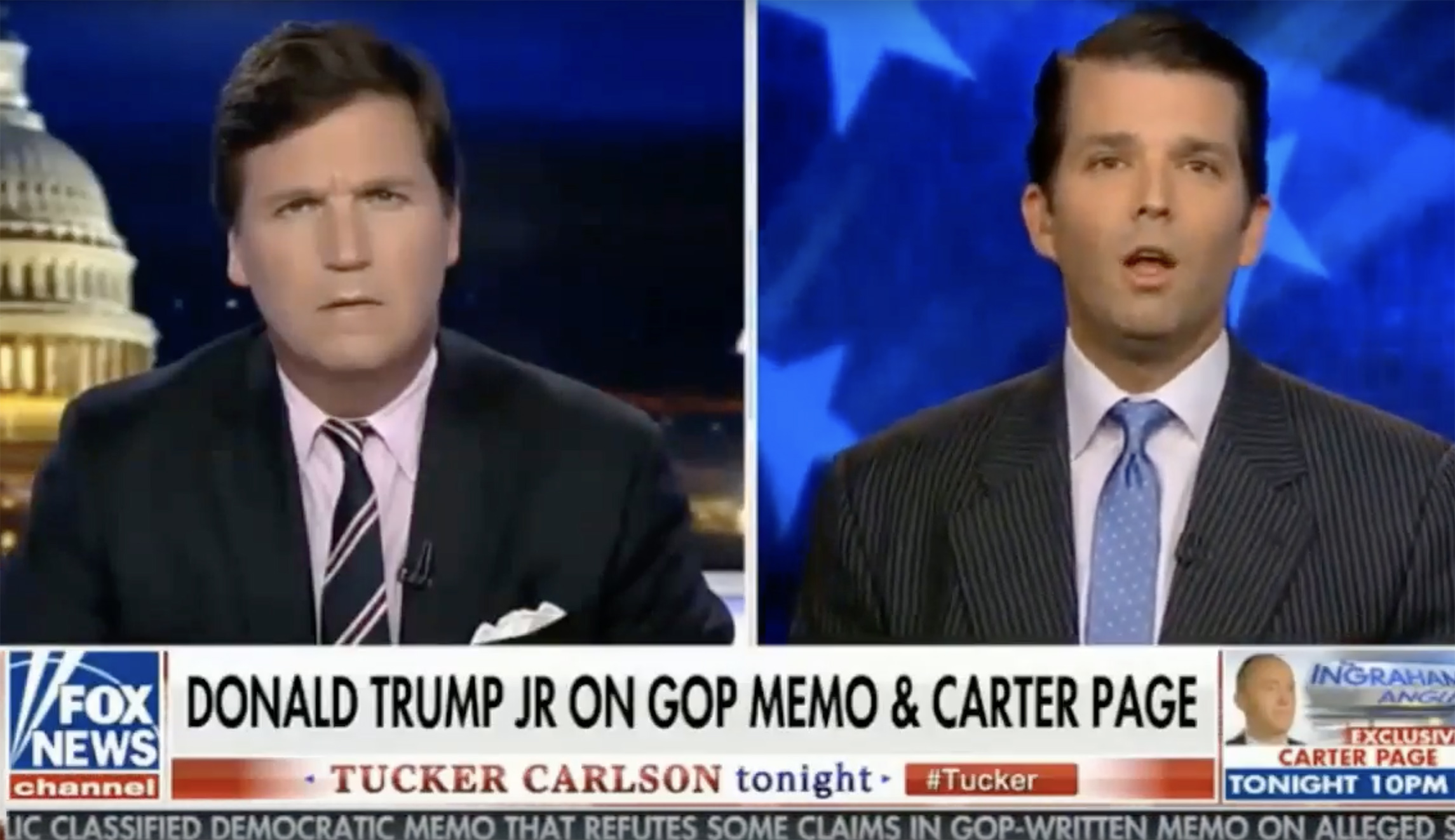 Donald Trump Jr. calls for FISA court transcripts about Carter Page to be released