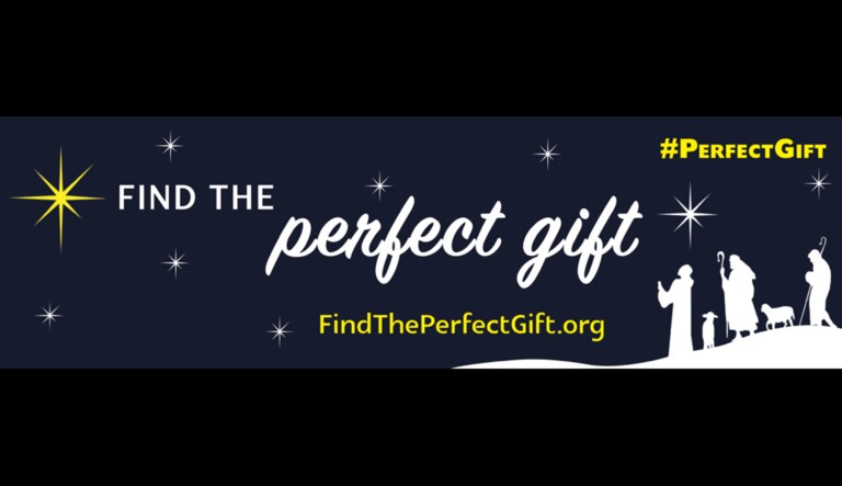 The Archdiocese of Washington's ad depicts shepherds walking up a mountain and prompts Metro and bus riders to visit findtheperfectgift.org, an annual initiative that directs locals to visit the church during the Christmas season.