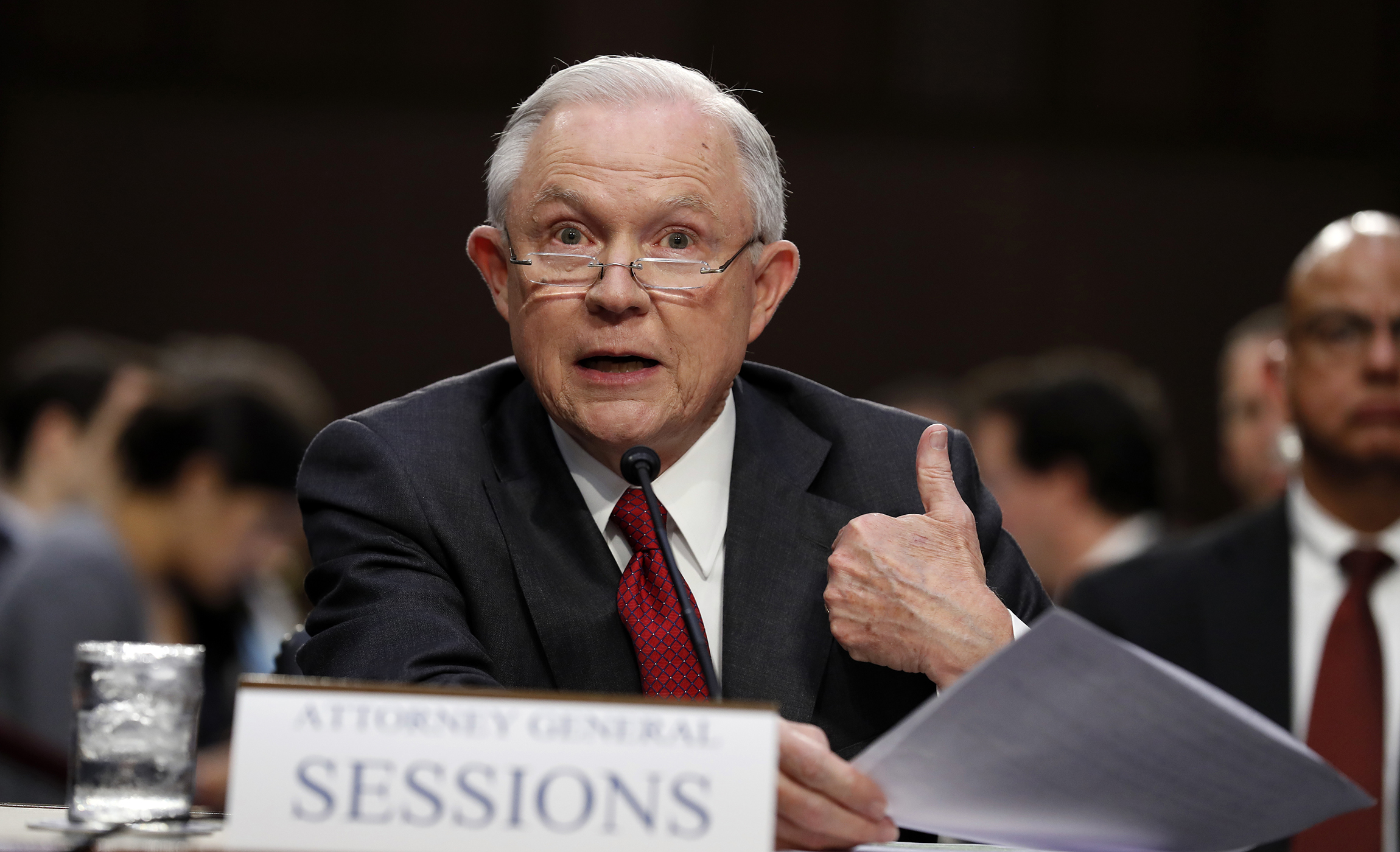 Memos shield Attorney General Jeff Sessions, for now