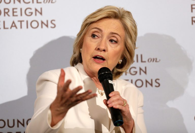 In response to a question about whether an attack on America would make it impossible for the U.S. to resist sending troops to Syria, Hillary Clinton said it should still be avoided. (AP Photo)