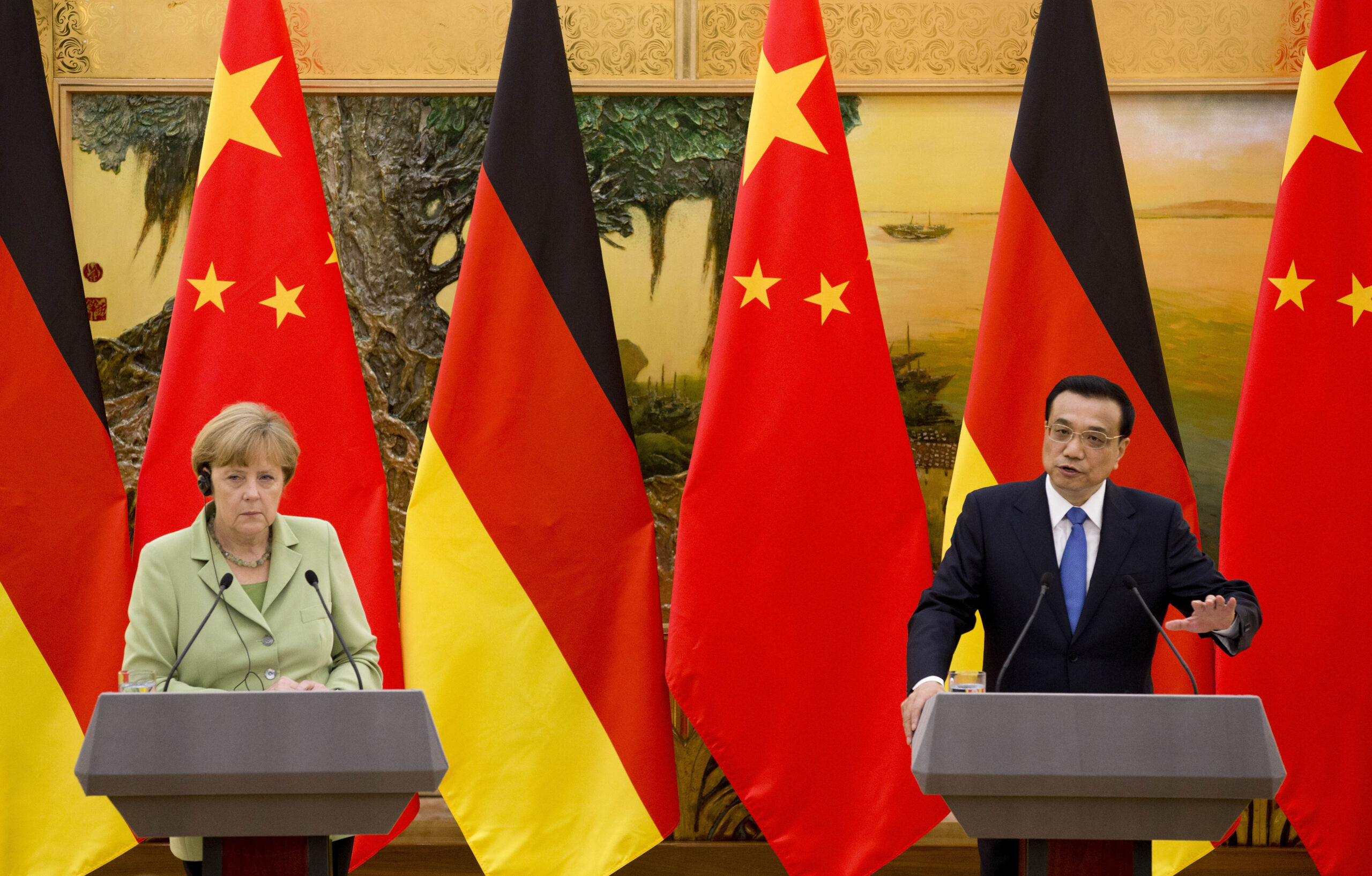 Broken trust: Germany’s Angela Merkel takes advantage of Chinese trade mission to condemn new allegations of U.S. spying operations
