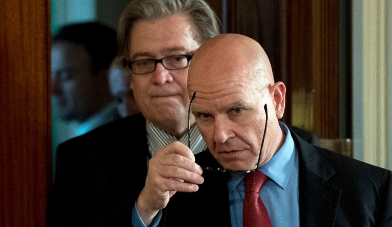 McMaster reportedly sparred often with Bannon, who left the White House last month and returned to Breitbert News. (AP Photo/Andrew Harnik)