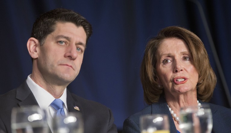 Nancy Pelosi and dozens of her colleagues voted against a short-term spending bill early Friday morning to protest the lack of any plan to hold a vote on immigration. (AP Photo/Pablo Martinez Monsivais