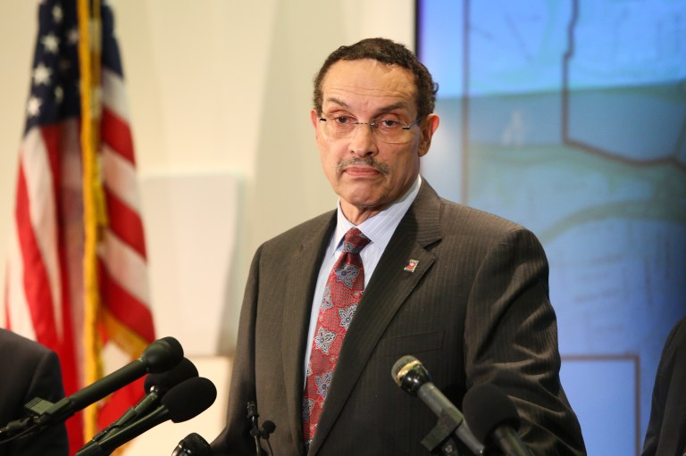 D.C. Mayor Vincent Gray speaks at a news conference June 2. (Graeme Jennings/Examiner)