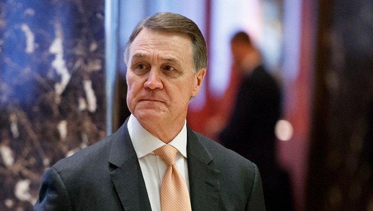 Sen. David Perdue, R-Ga., said lawmakers, not President Trump, deserve the blame for the failure of the American Health Care Act earlier this month. (AP Photo/Evan Vucci)