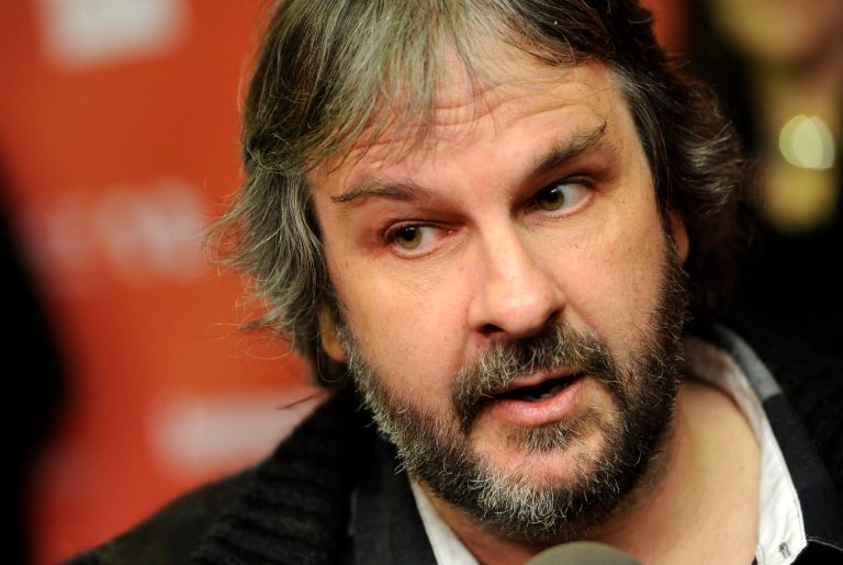 FILE - In this Jan. 20, 2012 file photo, Peter Jackson is interviewed at the 2012 Sundance Film Festival in Park City, Utah.  Jackson's movie trilogy 