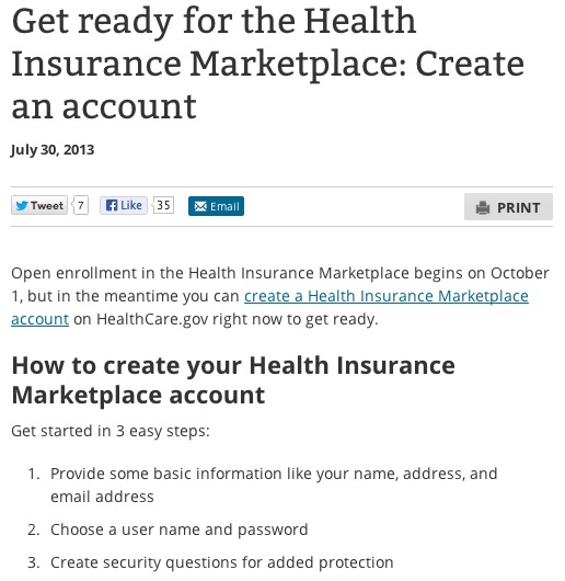 Part of Obamacare’s Health Insurance Marketplace Taken Offline