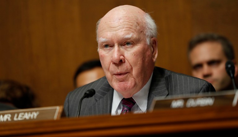 Sen. Patrick Leahy, D-Vt., will donate $2,700 he received from film producer Harvey Weinstein for his reelection campaign to charity, a spokesperson for the senator said, after it was reported that Weinstein had allegedly sexually harassed employees and actresses for decades. (AP Photo/Pablo Martinez Monsivais)