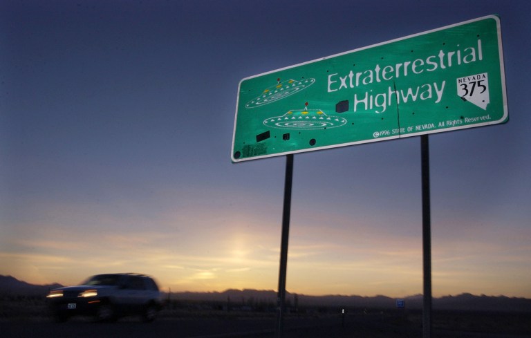 White House spokesman Josh Earnest also said he is not privy to top-secret documents about UFO searchers' and conspiracy theorists' effort to figure out really happened in Roswell, N.M., in 1947. Some believe a spaceship landed in Roswell nearly 70 years ago. (AP Photo/Laura Rauch, File)