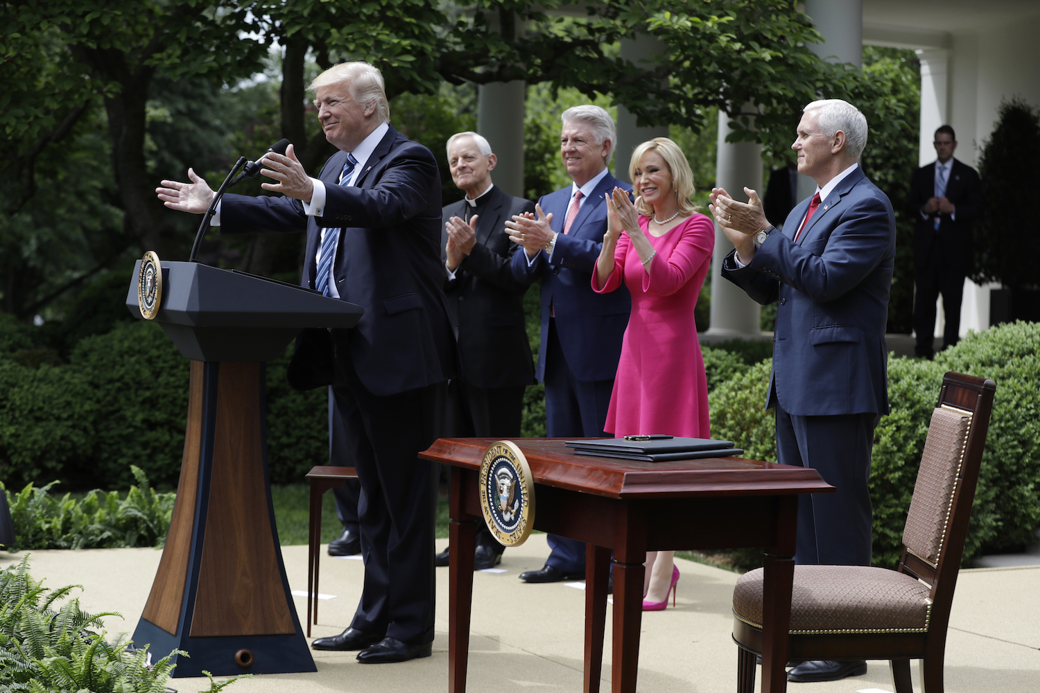 ‘Come on up here, sister!’ Trump invites Little Sisters of the Poor to join him at Rose Garden ceremony (VIDEO)