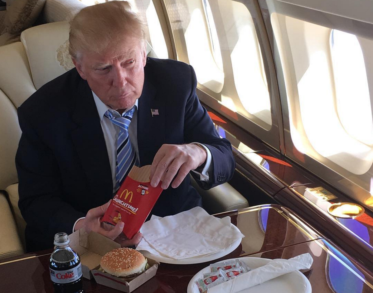 Trump drinks a Diet Coke. Does that make him fat?